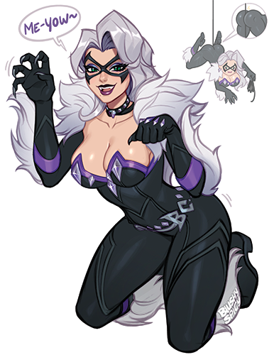 NEW!!! [BUNDLE] Black Cat Meow Print & 1 [MEDIUM] Same Sticker