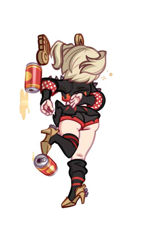 BONUS!!! {STICKER} [LARGE/WIDE] Burnice Drunk