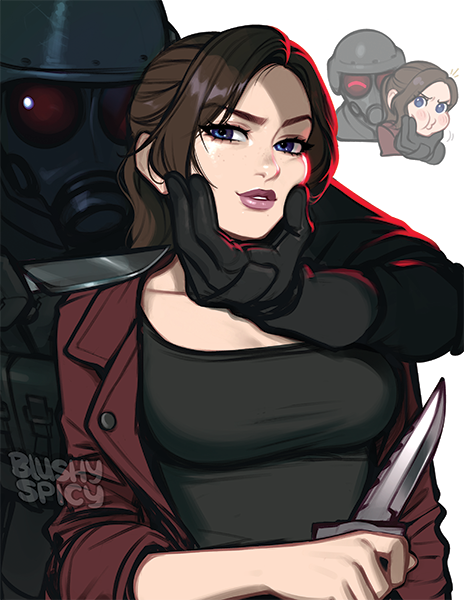 [BUNDLE] Claire RE Veronica Reveal Print & 1 [MEDIUM] Same Sticker