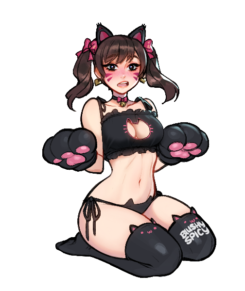 {STICKER} [MEDIUM/WIDE] D.Va Kitty