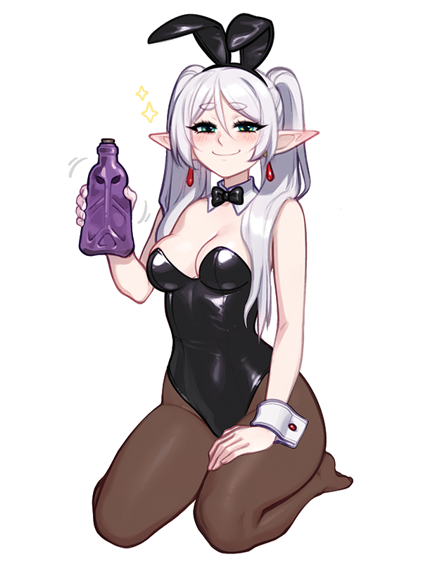 NEW!!! [Print] Frieren Smug Bunny Variant