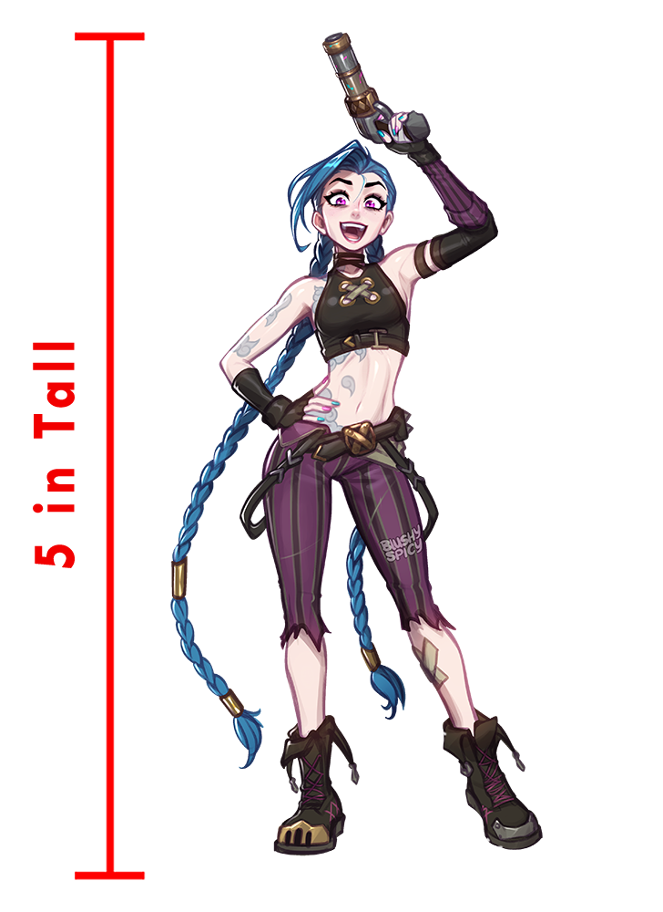 BONUS!!! {STICKER} [LARGE/THIN] Arcane Jinx Pose FULL