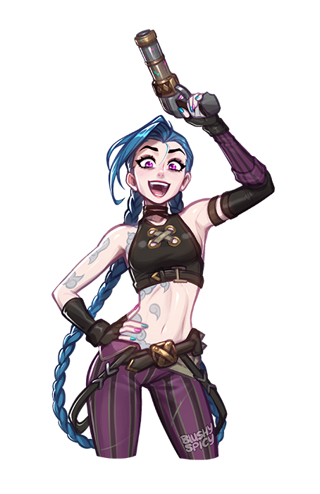 {STICKER} [MEDIUM] Arcane Jinx Pose