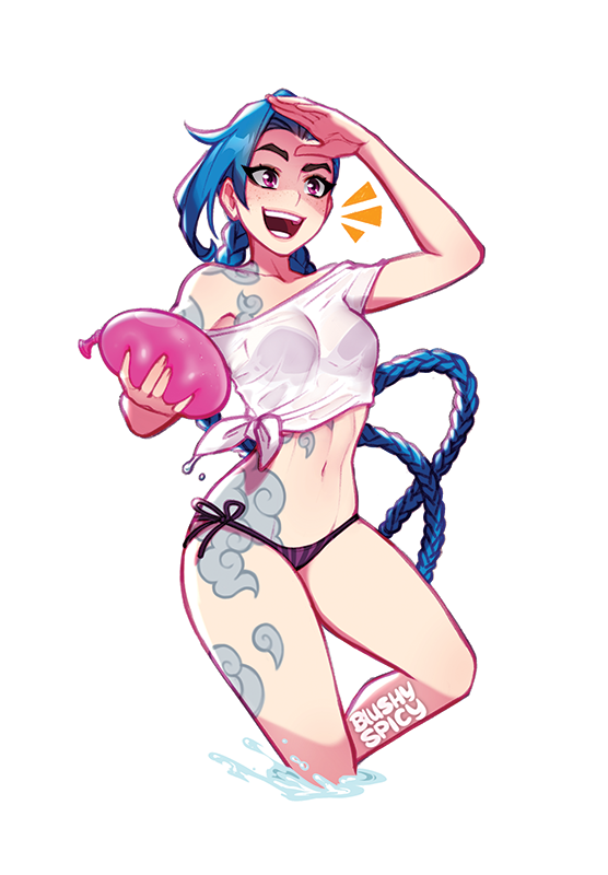 [BUNDLE] LoL PP Jinx '22 Print & 3 [MEDIUM] Same Stickers