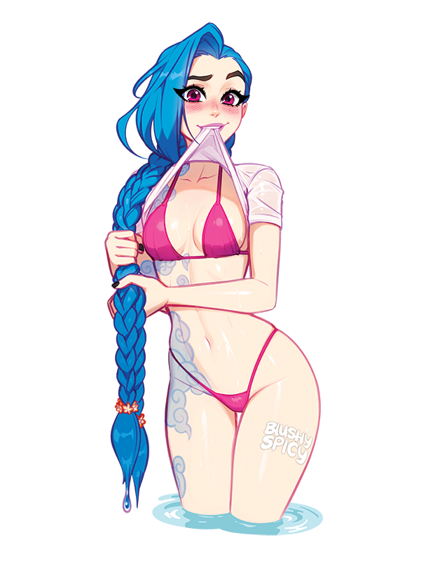 {STICKER} [BIG] PP LoL Jinx Bikini