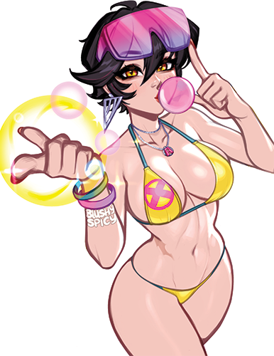 [BUNDLE] Jubilee Pose Bikini Alt Print & 1 [MEDIUM] Same Sticker