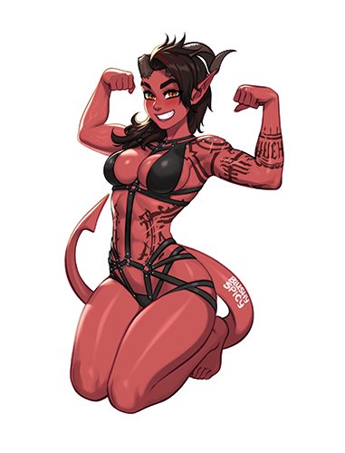 [BUNDLE] Karlach Straps Print & 1 [MEDIUM] Same Sticker