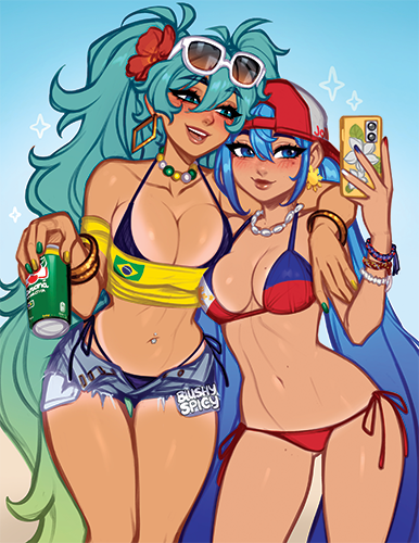 [BUNDLE] Double Miku Selfie Print & 1 [MEDIUM] Same Sticker