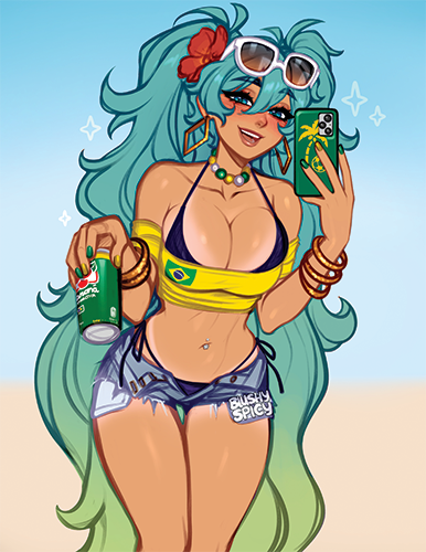 [Print] Brazilian Miku Selfie Print
