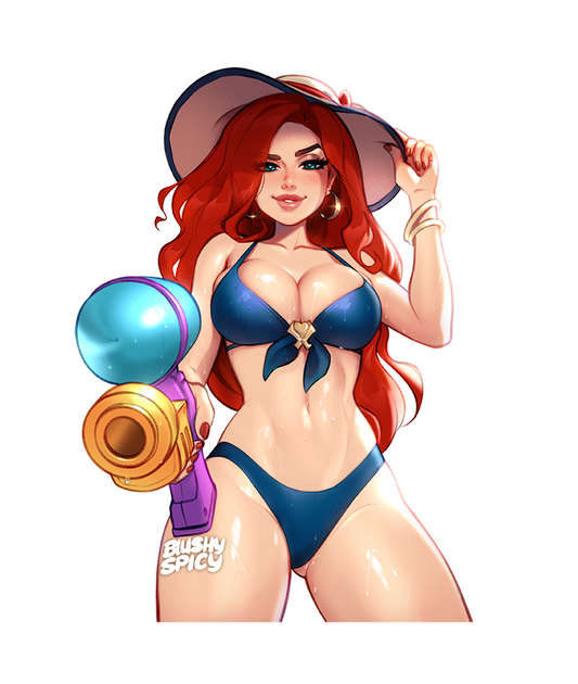 {MAGNET} [MEDIUM/WIDE] Pool Party Miss Fortune