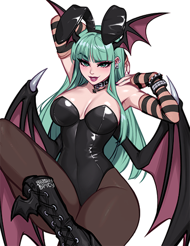 NEW!!! [Print] Morrigan Goth Bunny Alt