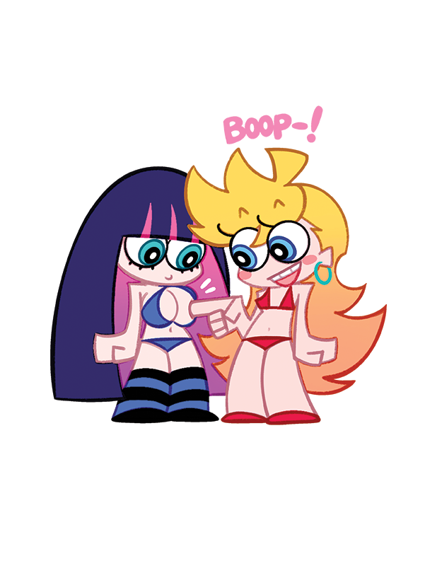 BONUS!!! {MAGNET} [LARGE/WIDE] Panty & Stocking Chibi