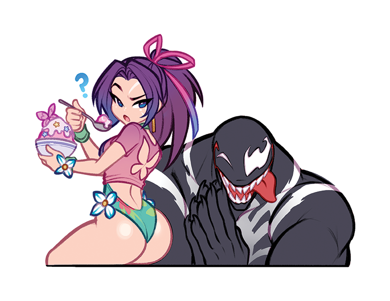 BONUS!!! {MAGNET} [LARGE/WIDE] Summer Psylocke & Venom Devious