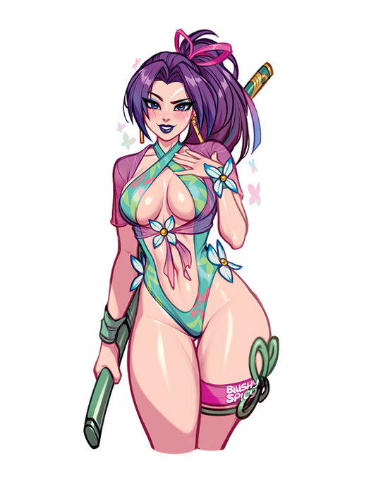 {STICKER} [BIG] Psylocke Breezy Butterfly Front Shot