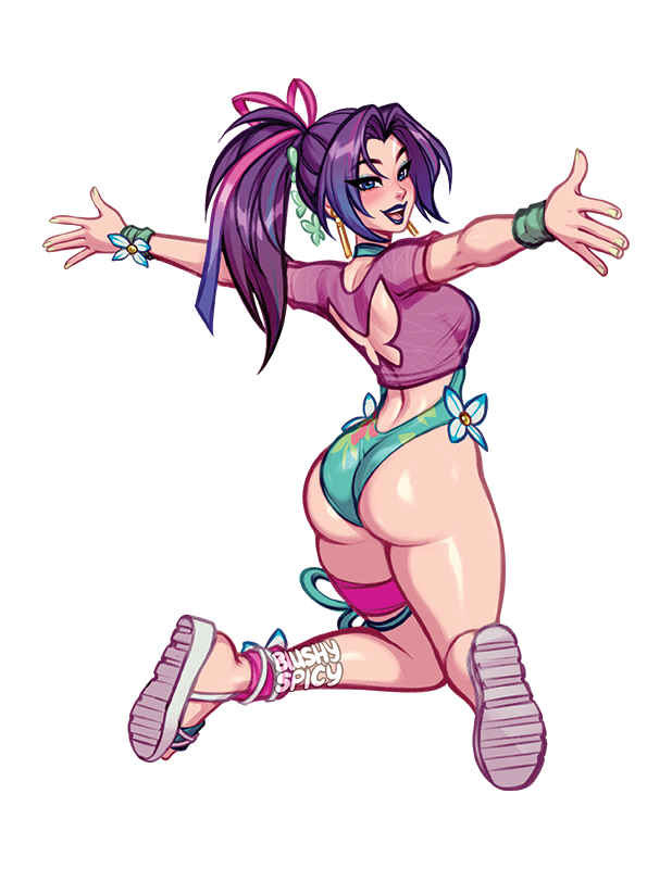 {STICKER} [MEDIUM/WIDE] Psylocke Breezy Butterfly Back Shot