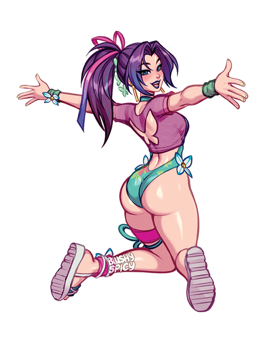 {MAGNET} [MEDIUM/WIDE] Psylocke Breezy Butterfly Back Shot