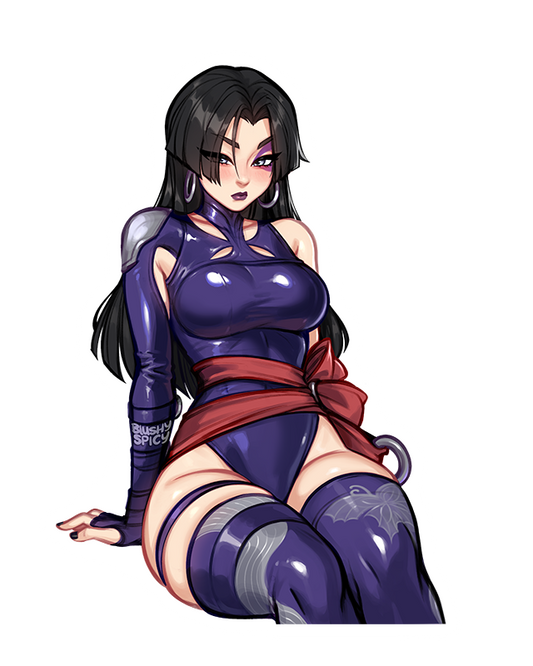 {STICKER} [LARGE] Psylocke Sit