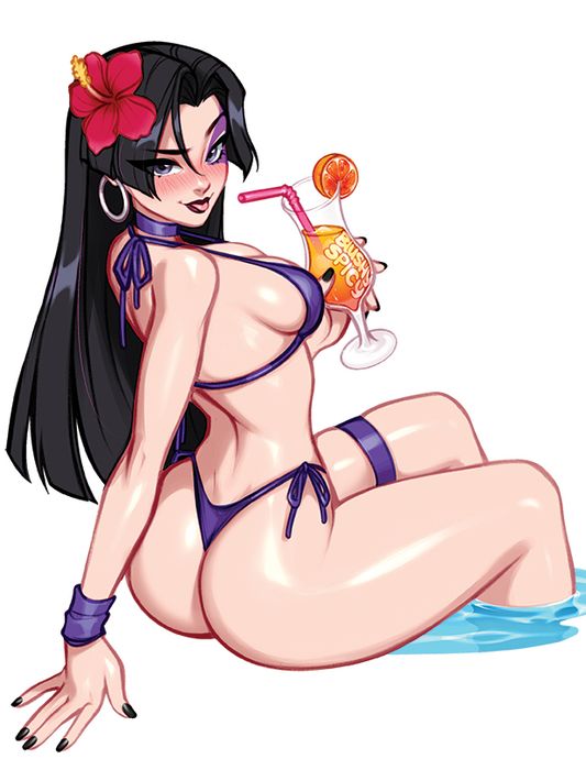[BUNDLE] Psylocke Bikini Sit Print & 1 [MEDIUM] Same Sticker