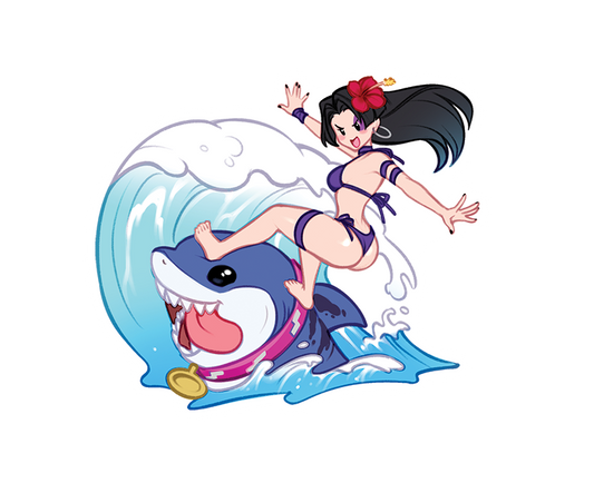 BONUS!!! {MAGNET} [BIG/WIDE] Psylocke & Jeff Surf