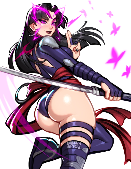 [BUNDLE] Psylocke Vengeance Print & 1 [MEDIUM] Same Sticker