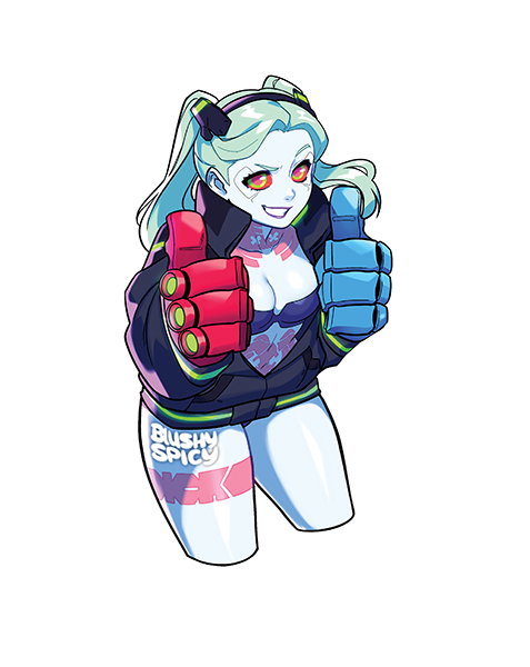 [BUNDLE] Rebecca Thumbs Print & 1 [MEDIUM] Same Sticker