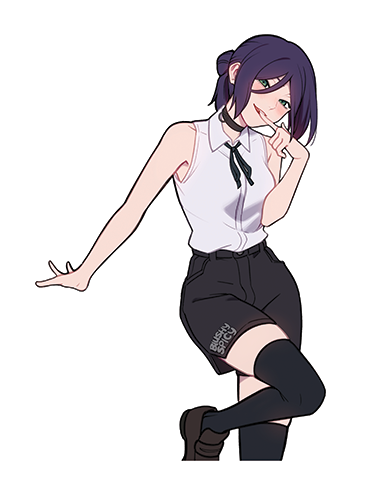 [BUNDLE] Reze Dance Turn Print & 1 [MEDIUM] Same Sticker