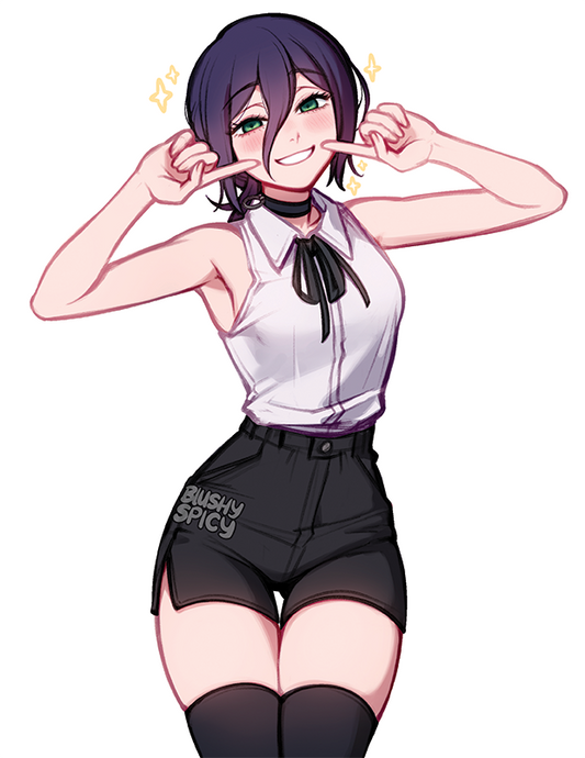 [BUNDLE] Reze Smile Print & 1 [MEDIUM] Same Sticker