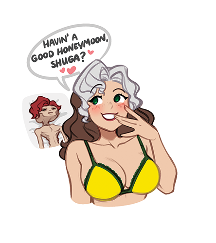 BONUS!!! {MAGNET} [BIG/WIDE] Rogue & Gambit Honeymoon
