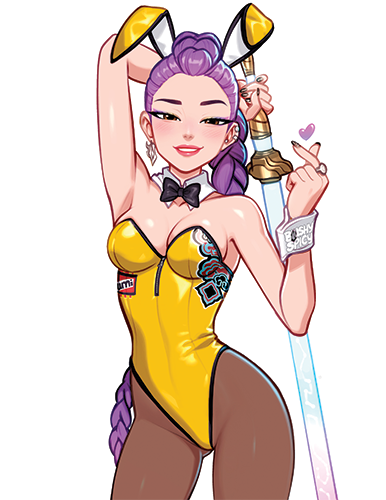 NEW!!! [BUNDLE] Rumi Saingeom Bunny Variant Print & 1 [MEDIUM] Same Sticker