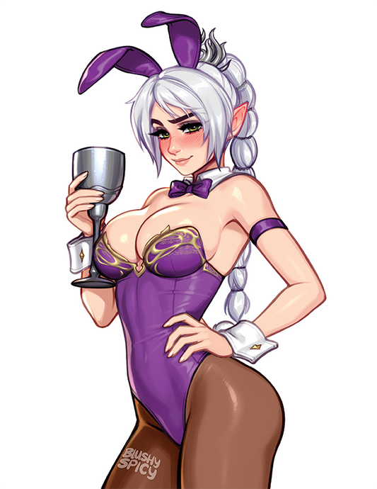 [BUNDLE] Shadowheart Undies Bunny Alt Print & 1 [MEDIUM] Same Sticker