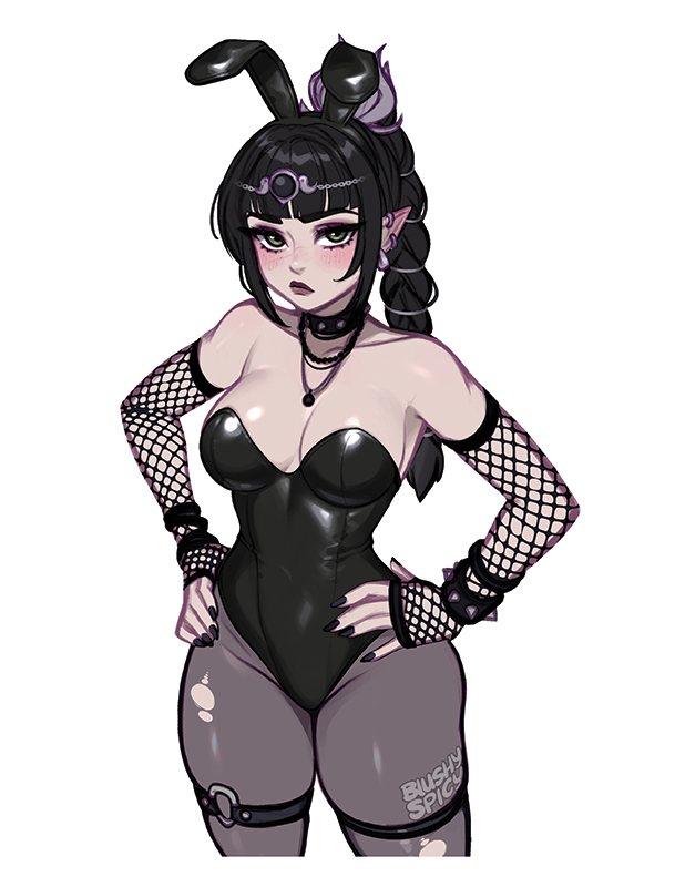 NEW!!! [BUNDLE] Shadowheart Mall Goth Bunny Variant Print & 1 [MEDIUM] Same Sticker