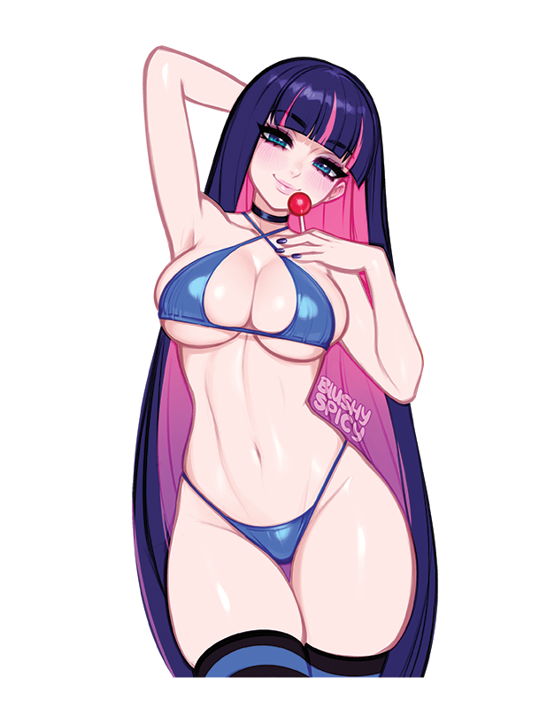 NEW!!! [BUNDLE] Panty & Stocking Bikini Print & 2 [MEDIUM] Same Stickers
