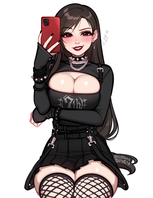 [BUNDLE] Tifa Goth Print & 1 [MEDIUM] Same Sticker