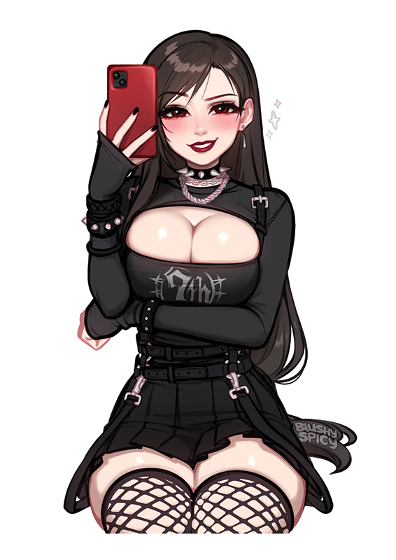 [BUNDLE] Tifa Goth Print & 1 [MEDIUM] Same Sticker