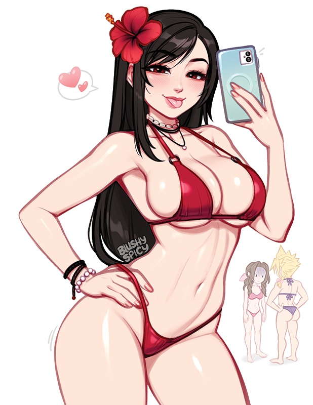 [Print] Tifa Red Bikini