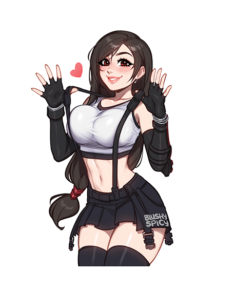 [BUNDLE] Tifa Suspenders Print & 1 [MEDIUM] Same Sticker