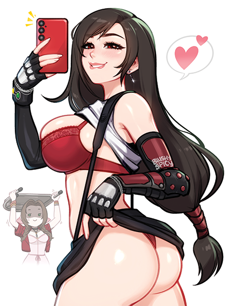 [BUNDLE] Tifa Tease Print & 1 [MEDIUM] Same Sticker
