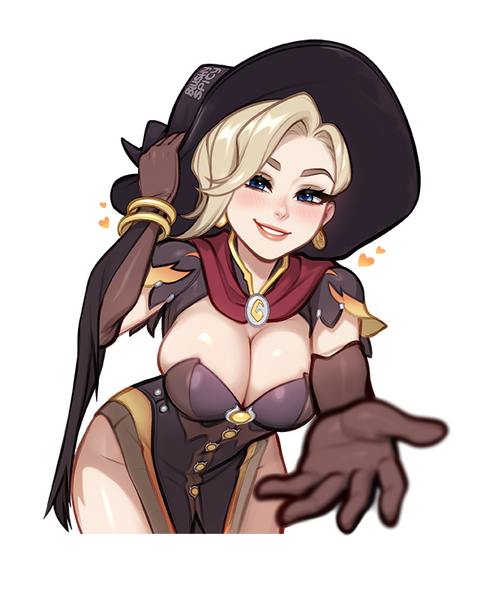 [MEDIUM/WIDE] Witch Mercy Help Sticker