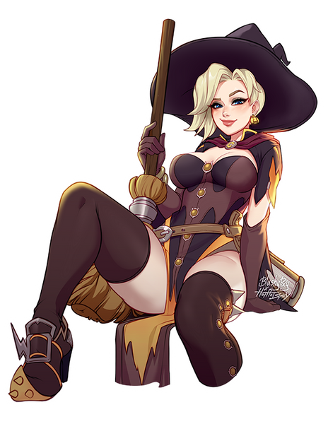 [MEDIUM] Witch Mercy '21 Sticker