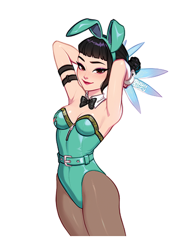 NEW!!! [BUNDLE] Zoey Shin-kal Bunny Variant Print & 1 [MEDIUM] Same Sticker