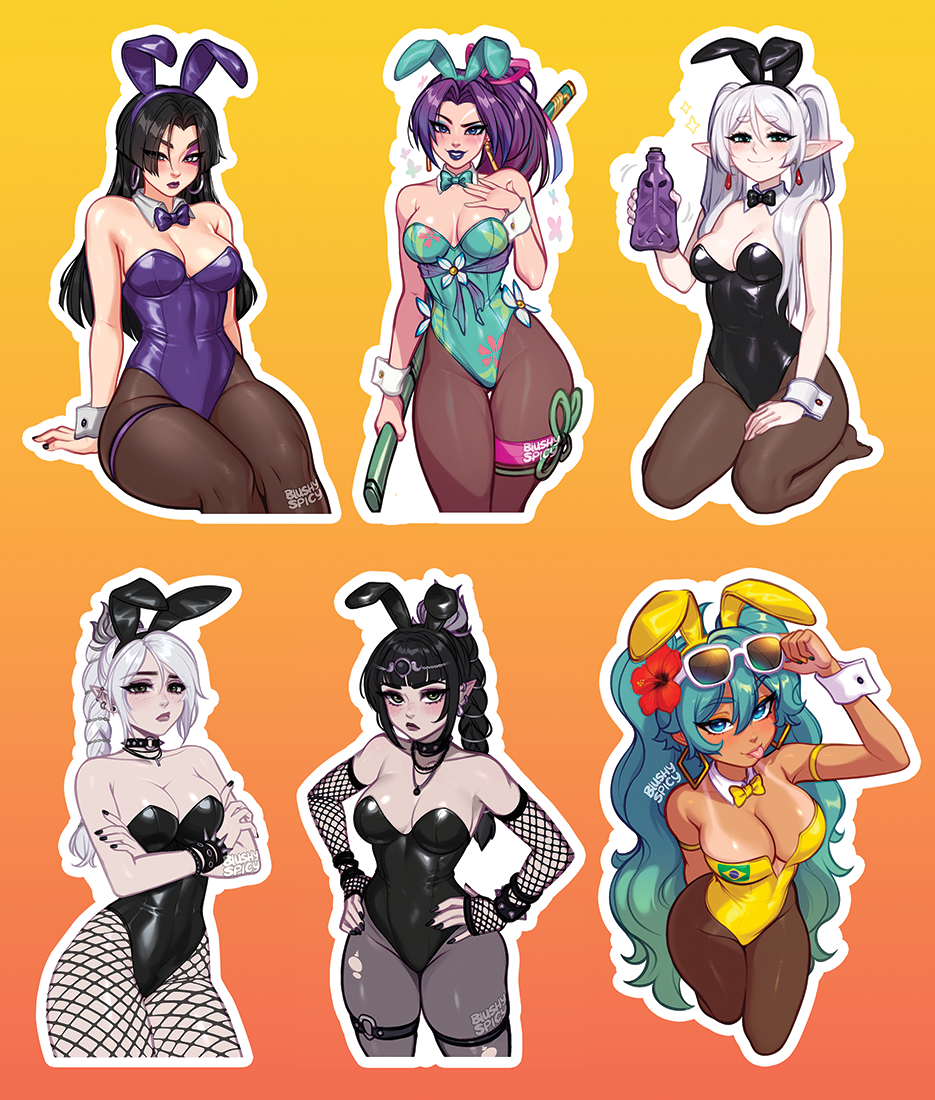 NEW!!! {MAGNET BUNDLE} 6 [BIG] Black Friday Bunny Bundle!!!