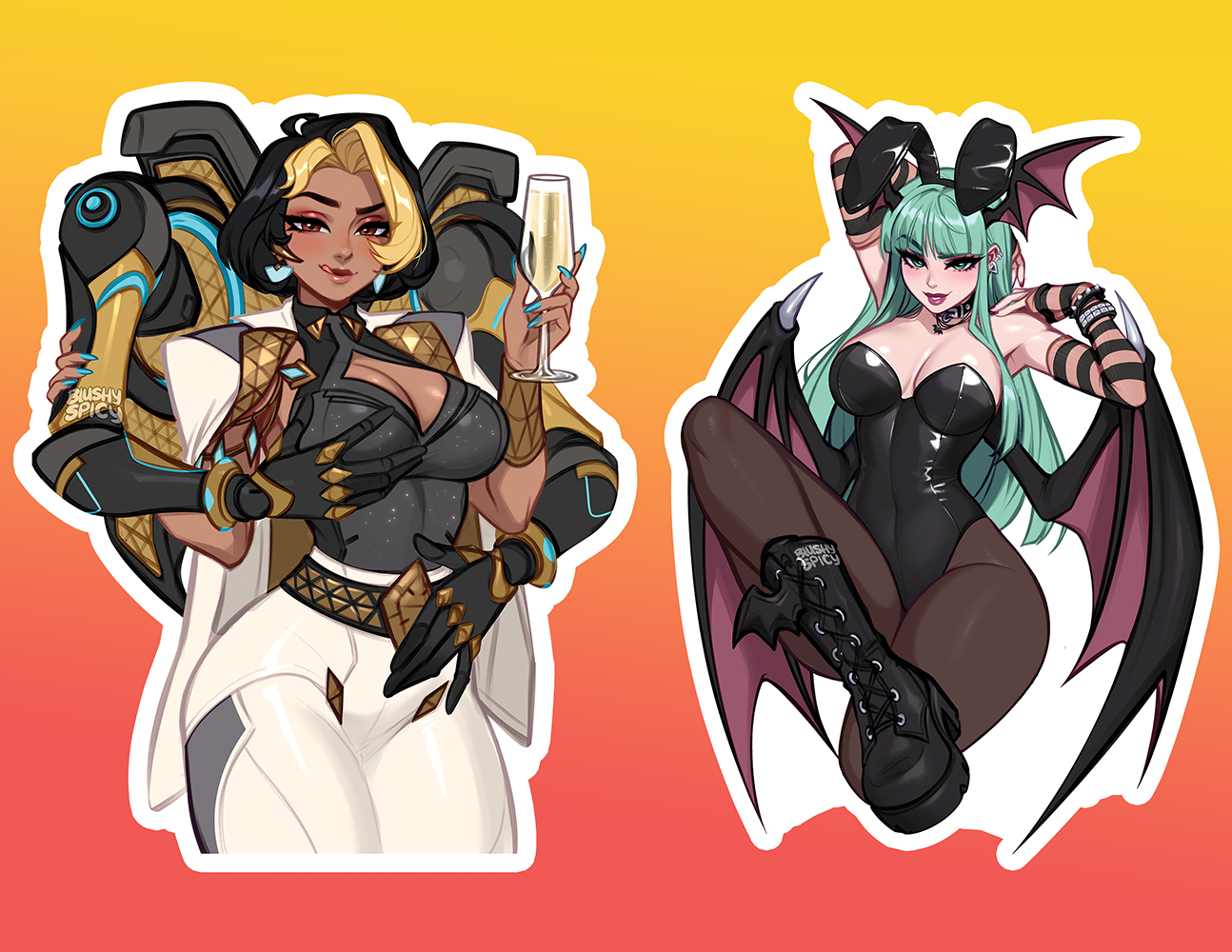 NEW!!! {MAGNET BUNDLE} 2 [MEDIUM] Morrigan & Domina