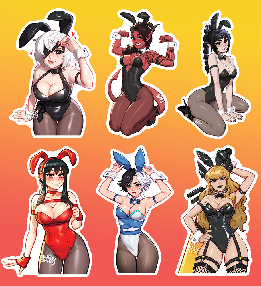 {MAGNET BUNDLE} 6 [BIG] Spring Bunnies Sale 1