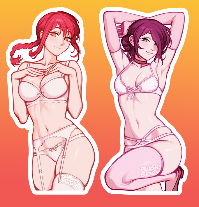 [STICKER BUNDLE] 2 [MEDIUM] Makima & Reze Lingerie