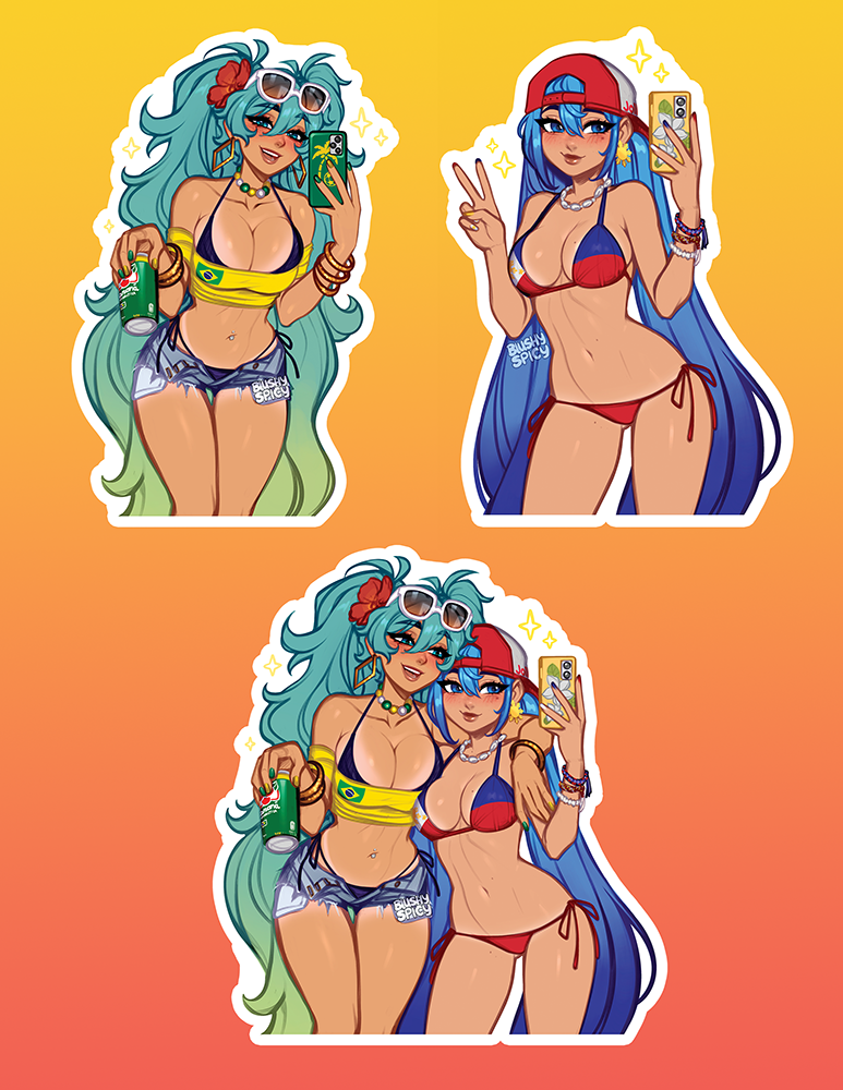 {MAGNET BUNDLE} 3 [MEDIUM] Brazil and PH Miku Pack