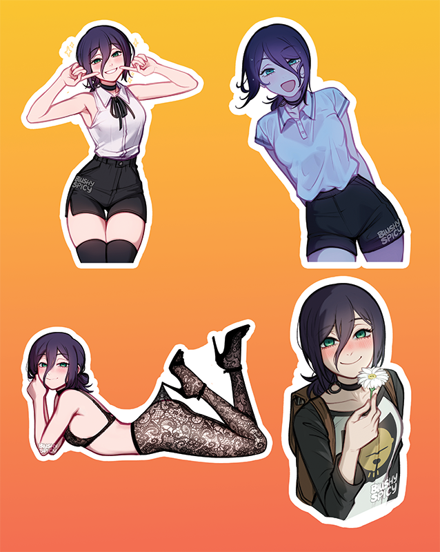 [STICKER BUNDLE] 4 [BIG] Reze Comp & Tights